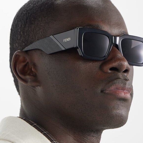 NEW FENDI FE40131I 20E SQUARE BROWN MEN SUNGLASSES FENDI - Picture 5 of 13